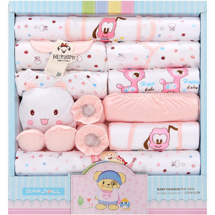 18-piece Cotton Newborn Gift Box Baby Clothes Set Newborn Baby Underwear Supplies