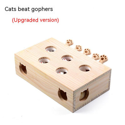 Supplies Catnip Solid Wood Whac-a-mole Cat Toy