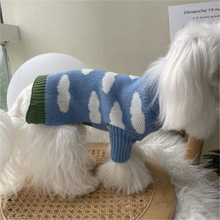 Pet Dog Clothes Jacquard Sweater Clothing