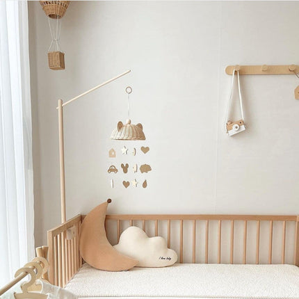 Baby Beech Bed Stand Hanging Rotary Bell