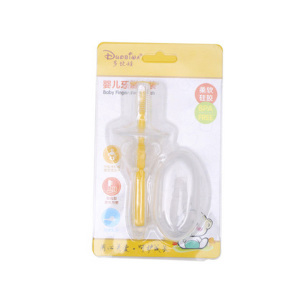 Silicone Baby Toothbrush Kids Teether Training Tool Clear Massager