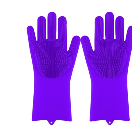 Silicone Heat-resistant Cleaning Brush Scrubbing Gloves