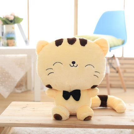 45cm Cute New style cat plush toys stuffed animals colorful big face cat doll kids pillow baby cushion pink/blue