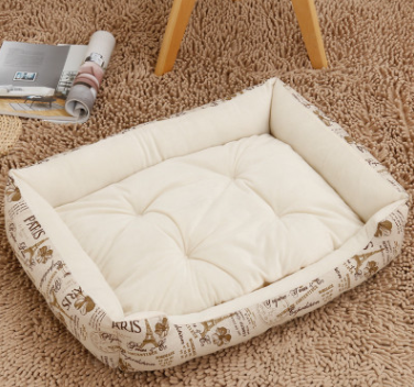 Kennel pet supplies in the large dog pet nest Golden Retriever dog bed autumn and winter cotton dog mat