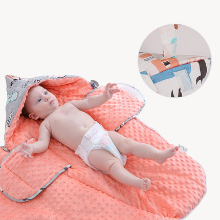 Newborn Baby Blanket Warm Fleece Stroller Cover Quilt