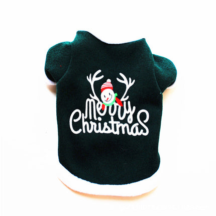 Pet Clothing Dog Warm Embroidery Christmas Style