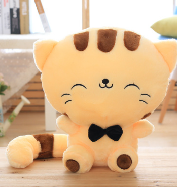 45cm Cute New style cat plush toys stuffed animals colorful big face cat doll kids pillow baby cushion pink/blue