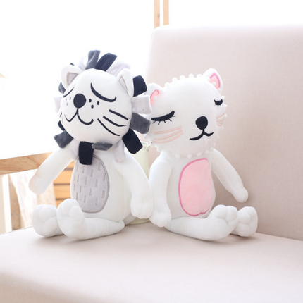 Kawaii Cat Lion Plush Toy Soft Stuffed Animal Doll Toys For Children Baby Room Decorative Pillow Cushion Gift