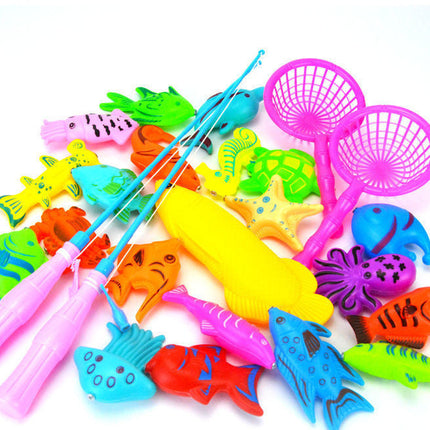 Puzzle Baby Children Fishing Toys Pool Set Magnetic