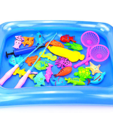 Puzzle Baby Children Fishing Toys Pool Set Magnetic