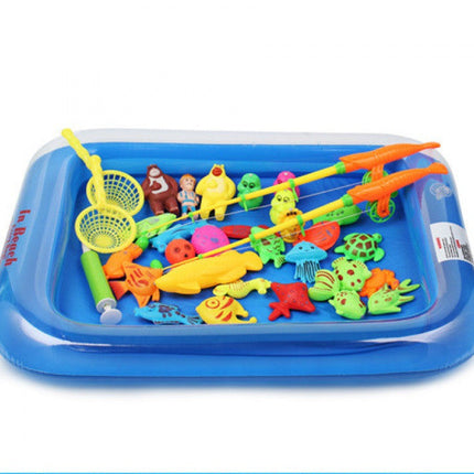 Puzzle Baby Children Fishing Toys Pool Set Magnetic