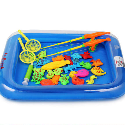 Puzzle Baby Children Fishing Toys Pool Set Magnetic