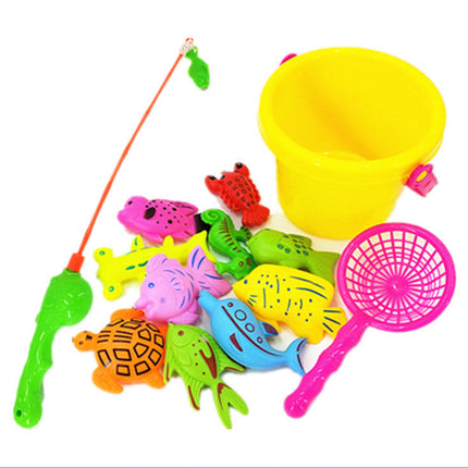 Puzzle Baby Children Fishing Toys Pool Set Magnetic