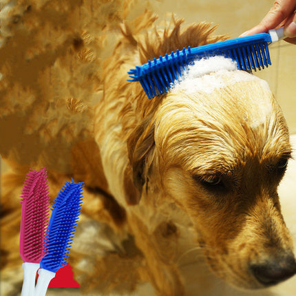 Cat Pet Dog Bathing Brush Massage Brush Scrubbing Bath Tool Supplies