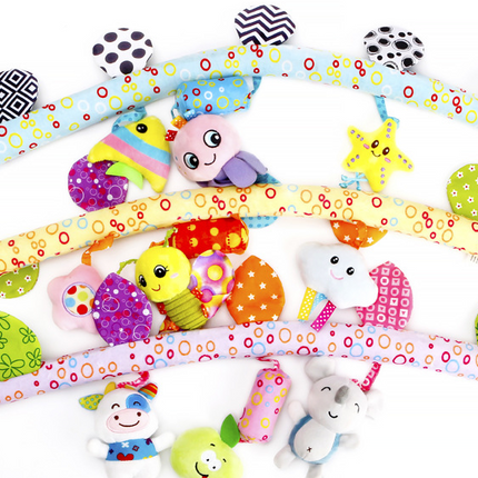 Baby Musical Mobile Toys for Bed Stroller Plush Baby Rattles Toys for Baby Toys 0-12 Months Infant