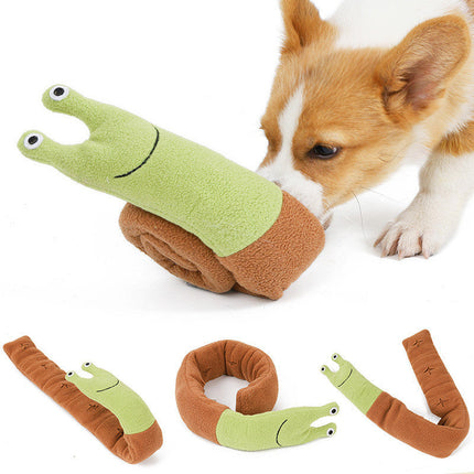 Fleece Interactive Dog Puzzle Snails Toys Cute Dog Supplies for Small Dogs Summer Pets Accessories