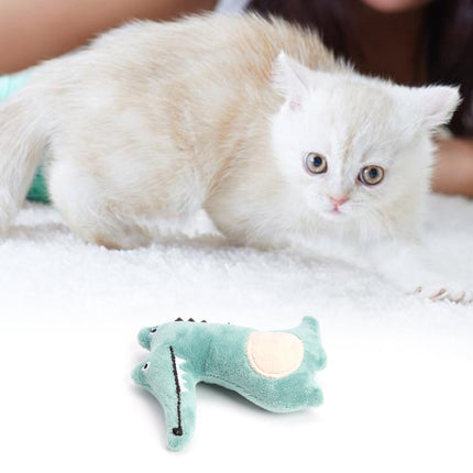 Cat toy Cute Bear Crocodile Kangaroo Plush Toy Contains Catnip Pet Supplies