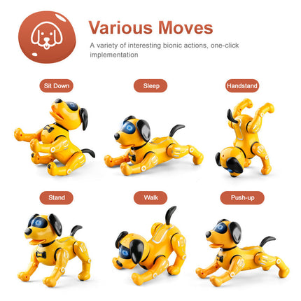 Smart Remote Control Robot Dog Children's Early Educational Toy Parent-Child Puzzle Interaction Electronic Pet Sing Dog Kid Gift