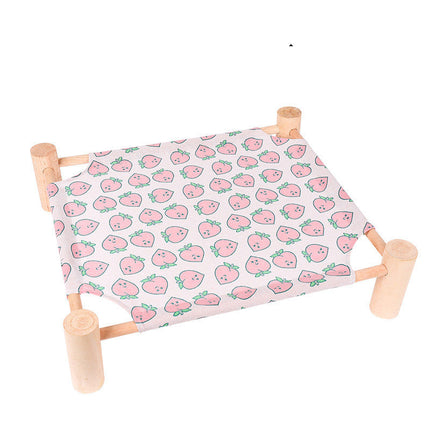 Pet Camping Bed, Kennel, Summer Small Dog, Wooden Four Seasons, Usable Cat Mat, Easy To Remove And Wash, Cat Litter, Cat Supplies