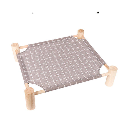 Pet Camping Bed, Kennel, Summer Small Dog, Wooden Four Seasons, Usable Cat Mat, Easy To Remove And Wash, Cat Litter, Cat Supplies