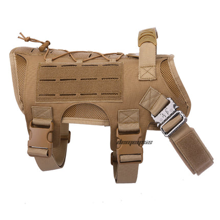 Three Colors Into Nylon Tactical Dog Clothing Outdoor Vest Outdoor Laser Tactical Dog Vest Traction Rope