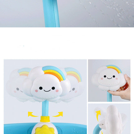 Baby Bath Toys, Children'S Water Bath Toys, Boys And Girls, Infants And Young Children, Manual Rainbow Cloud Spray Shower