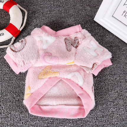 Chihuahua Puppy Clothes For Small Dogs  Fleece Soft Dog Clothing Outfit Pajamas Winter Pug Pet Clothes Blue S M L For Yorkie