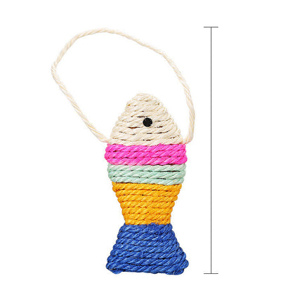 Pet Supplies Cat Sisal Toy Winding Fish Board