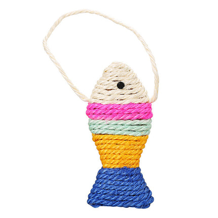 Pet Supplies Cat Sisal Toy Winding Fish Board