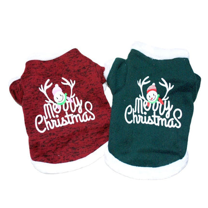 Pet Clothing Dog Warm Embroidery Christmas Style