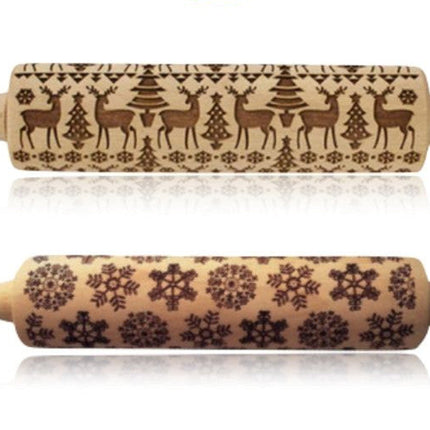 Rolling Pin Christmas Embossing