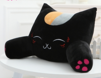 Cat pillow cushion bed back cushion cute waist cushion office sofa pillow lumbar cushion car pillow