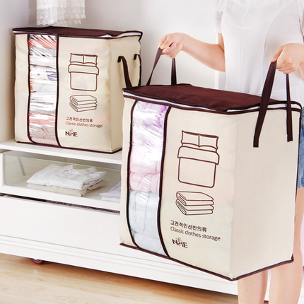 Non-Woven Family Save Space Organizador Bed Under Closet Storage Box Clothes Divider Organiser Quilt Bag Holder Organizer