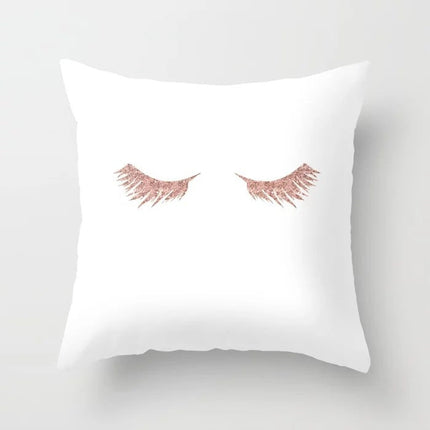 Pink sofa cushion cushion pillowcase