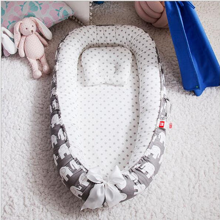 Baby Removable and Washable Bed Crib Portable Crib Travel Bed for Children Infant Kids Cotton Cradle