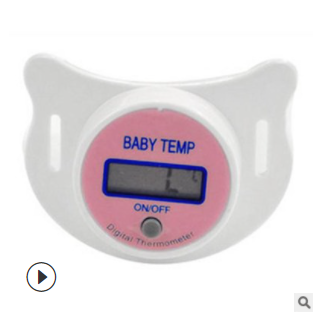 Baby pacifier digital thermometer