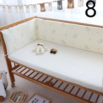 Baby Stitching Soft Bag Bumper Bed Surround