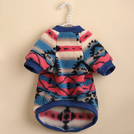 Dog Clothes Cute Stripes Fleece Sweatshirt Clothes