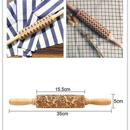 Rolling Pin Christmas Embossing