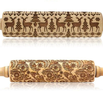 Rolling Pin Christmas Embossing