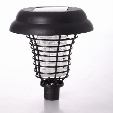 Solar Led Rechargeable Anti-Mosquito Lamp Electronic Fly Bug Zapper Insect Pest  Uv Trap Outdoor Garden Lawn Lamp