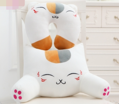 Cat pillow cushion bed back cushion cute waist cushion office sofa pillow lumbar cushion car pillow