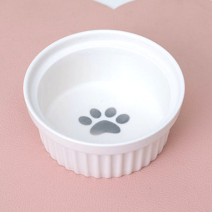 Cat Bowl Ceramic Double Bowl Water Bowl Tall Diagonal Pet Bowl supplies