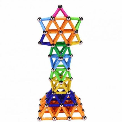 Large Magnet Toy Sticks & Metal Balls Magnetic Building Blocks Construction Toys For Baby Designer Educational Toy For Children