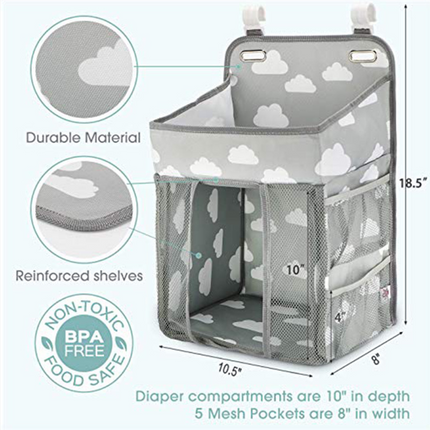 Portable Baby Crib Organizer Bed Hanging Bag