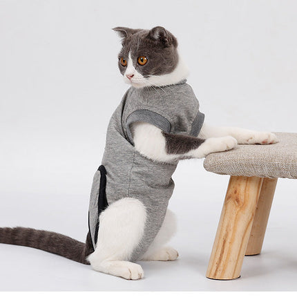 Pet Cat Recovery After Surgery Clothing Pet Wound Anti-mite Sterilization Suit pet products supplies &c