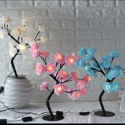 LED Tree Lamp Rose Small Tree Lamp Modeling Lamp Table Lamp