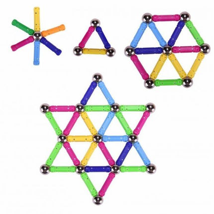 Large Magnet Toy Sticks & Metal Balls Magnetic Building Blocks Construction Toys For Baby Designer Educational Toy For Children