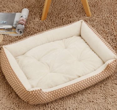 Kennel pet supplies in the large dog pet nest Golden Retriever dog bed autumn and winter cotton dog mat