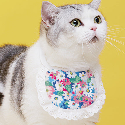 Pet Cat Supplies Saliva Towel Collar Bib Cute